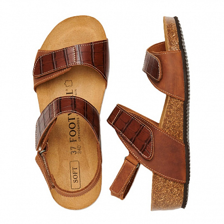 Сандалии Footwell женские 101589-120 коричневые. Изображение 3 из 4